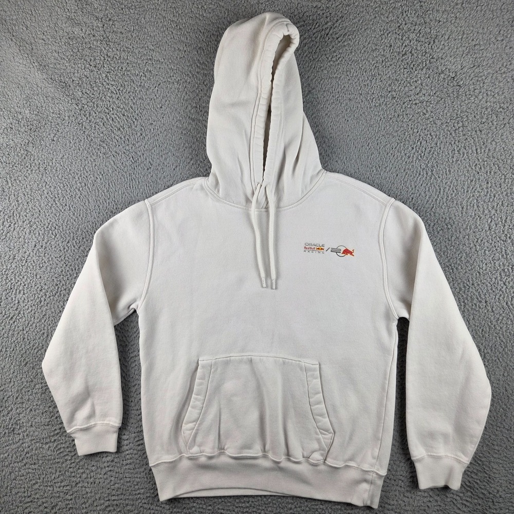 Hollister Hoodie Oracle Red Bull Racing Monaco Adult XS‎ White Pullover Graphic